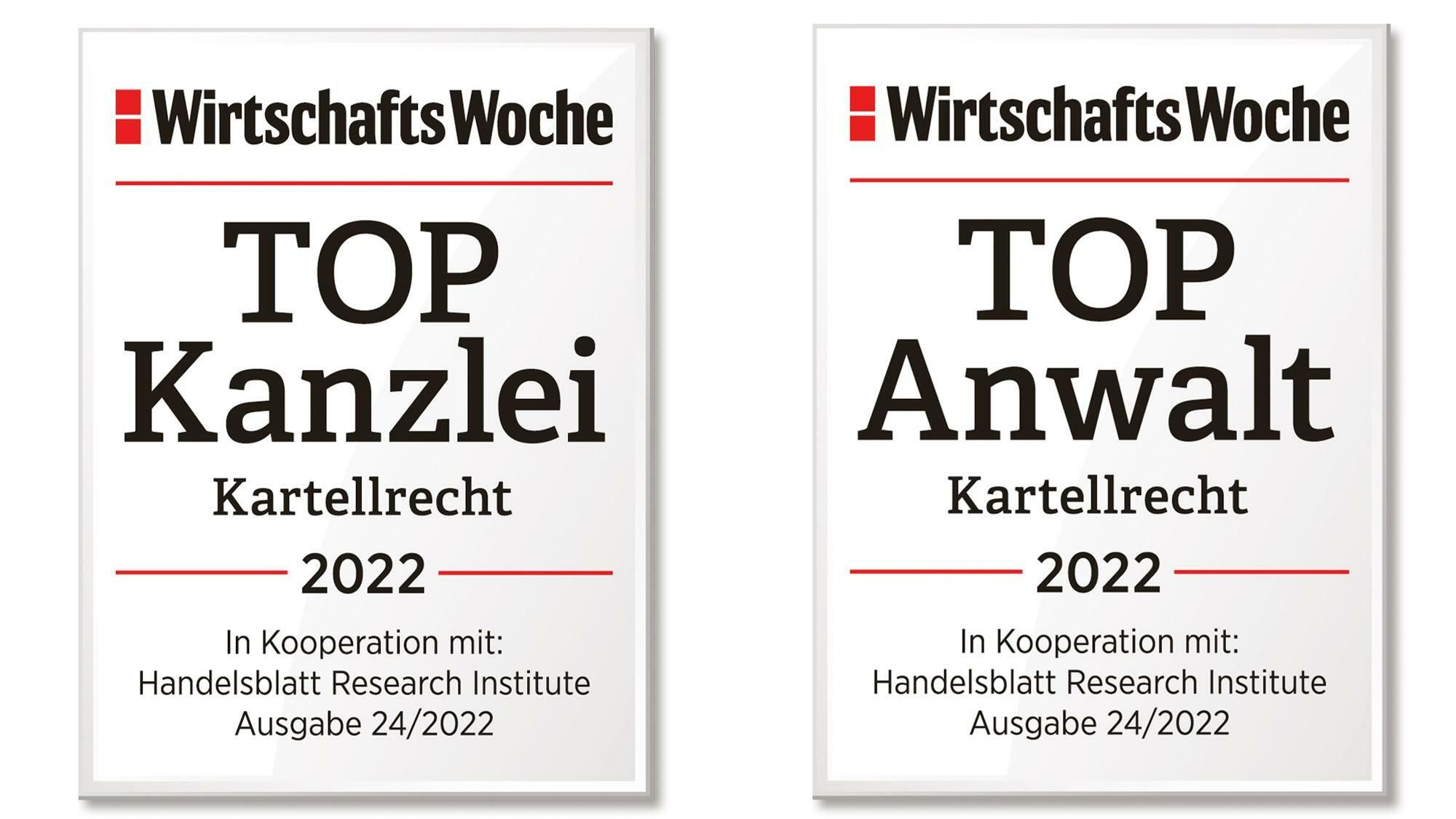 Die renommiertesten Kanzleien und Anwälte für Kartellrecht