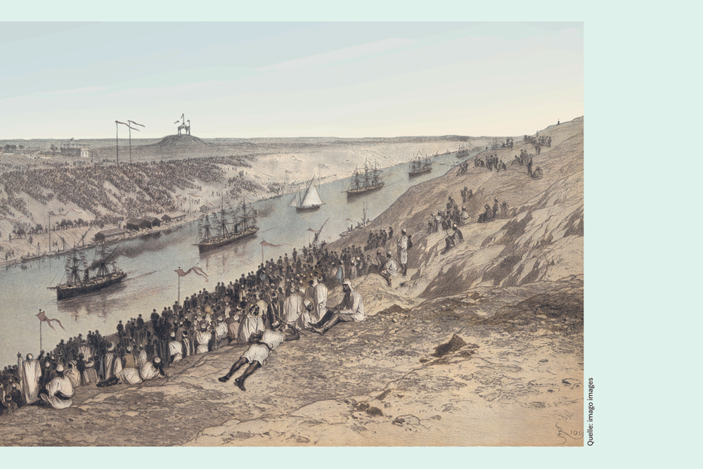 Wann Wurde Der Suezkanal Gebaut Suezkanal: So feierte die Welt vor 155 Jahren die Eröffnung des Suezkanals