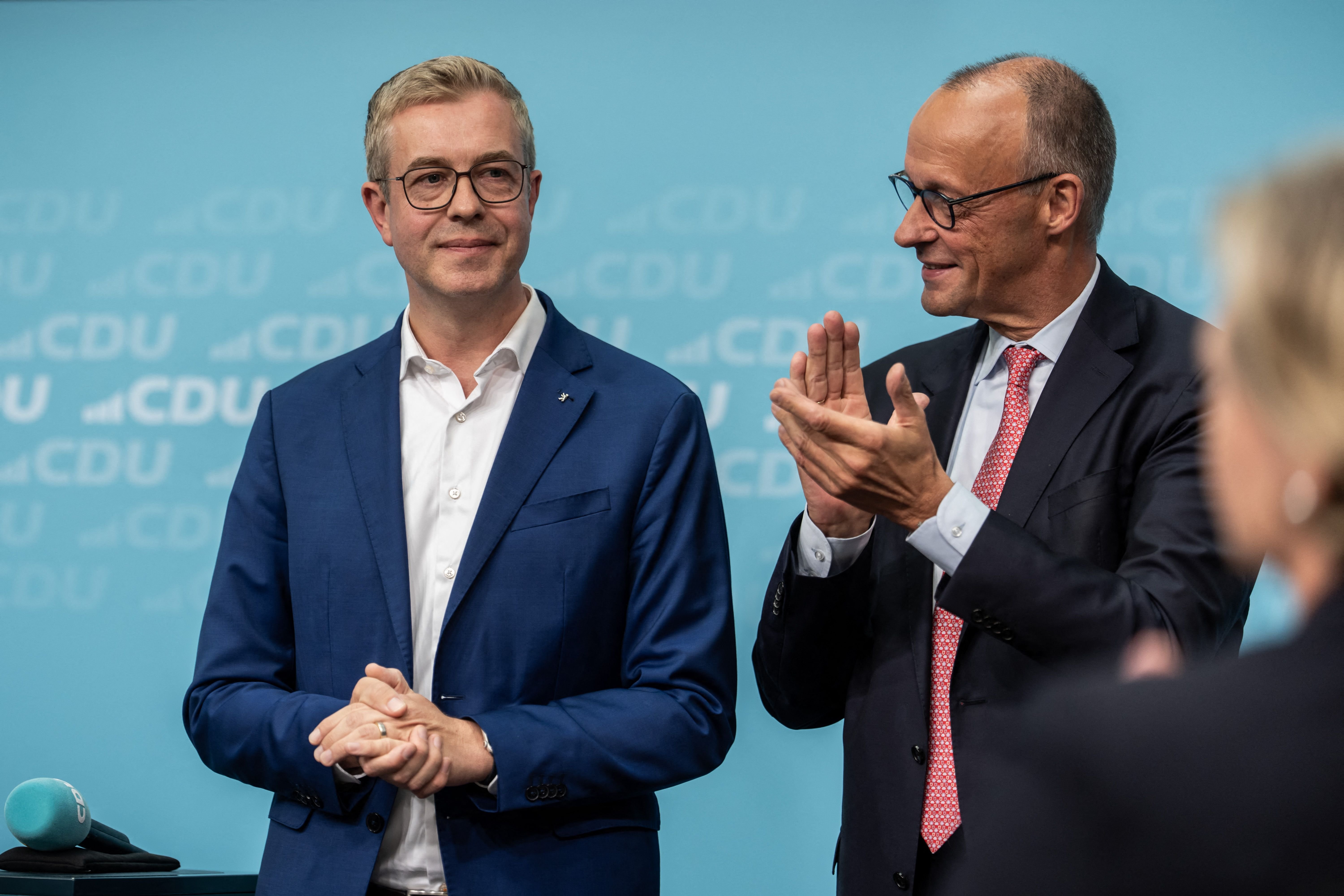 Wahlkampf in der Hauptstadt: Berliner Spitzenkandidat der CDU erfreut über handlungsfähige Bundesregierung