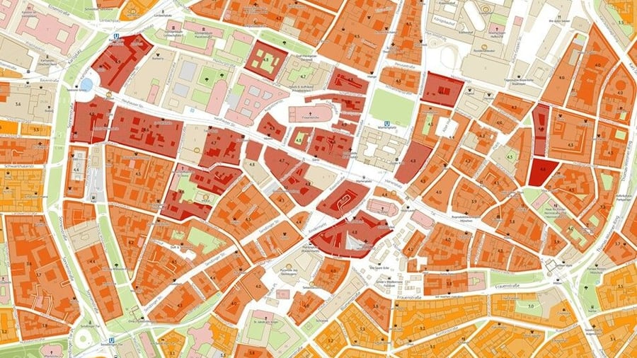 Interaktive Karte : Finden Sie Immobilien mit dem WiWo-Immobilienatlas
