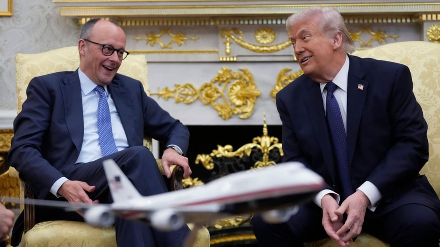 Merz in Washington: 7000 Kilometer, 45 Minuten Oval Office und am Ende sogar Trump-Ironie