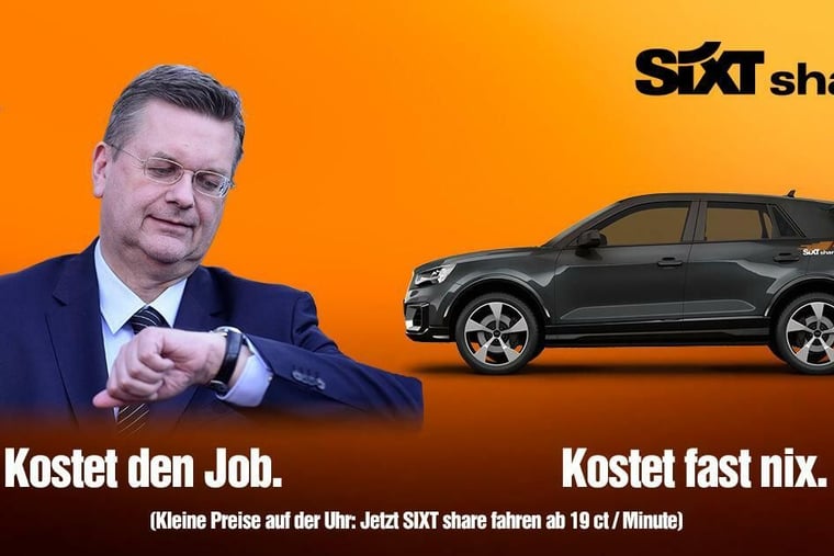 Die Werbemotive Von Sixt