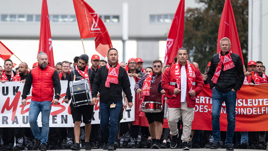 IG-Metall-Proteste: Ist das noch eine Demonstration oder schon ein Trauermarsch?