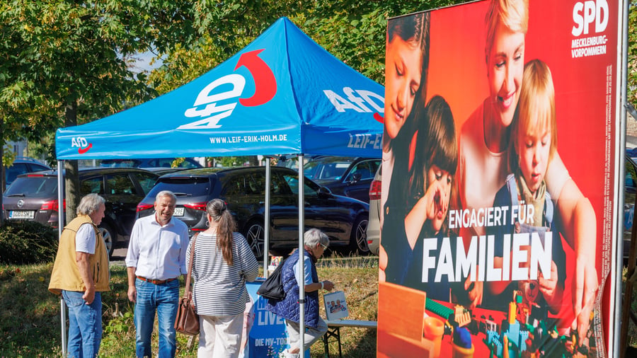 Landtagswahlen Mecklenburg-Vorpommern: AfD in Mecklenburg-Vorpommern weiter vorn – SPD holt auf