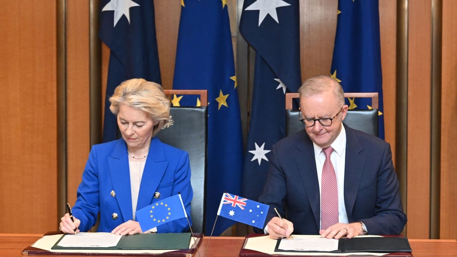 Welthandel: EU und Australien einigen sich auf Freihandelsabkommen