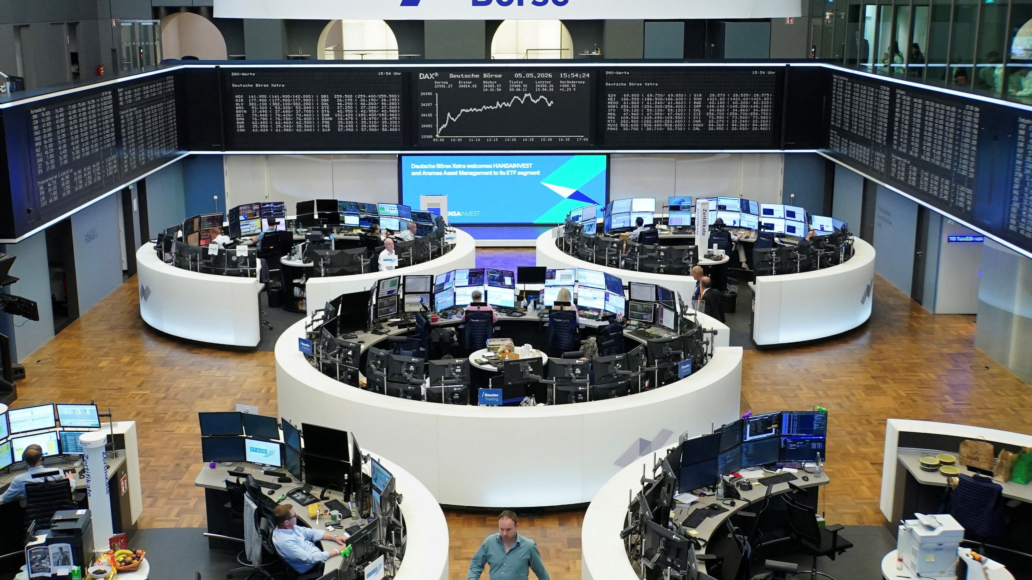 Märkte: Friedenshoffnungen und starke Bilanzen stützen Dax