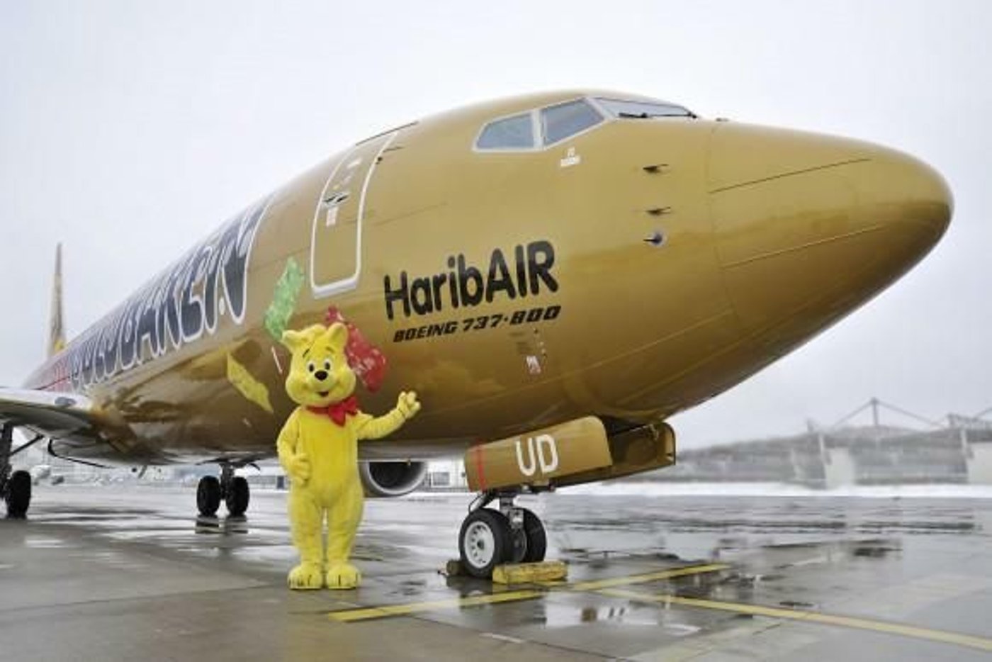 HARIBO GOLDBÄREN Boeing 737-800 1:200 Herpa tuifly haribo goldbären livery boeing 737-800 1/200